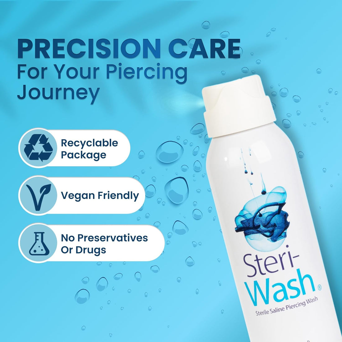 Steri-Wash® Aftercare Piercing Spray 3 oz